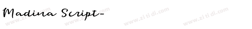 Madina Script字体转换